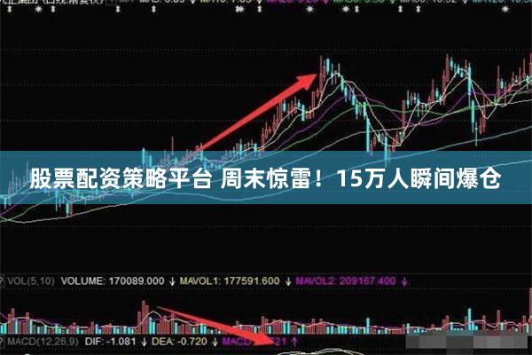 股票配资策略平台 周末惊雷！15万人瞬间爆仓